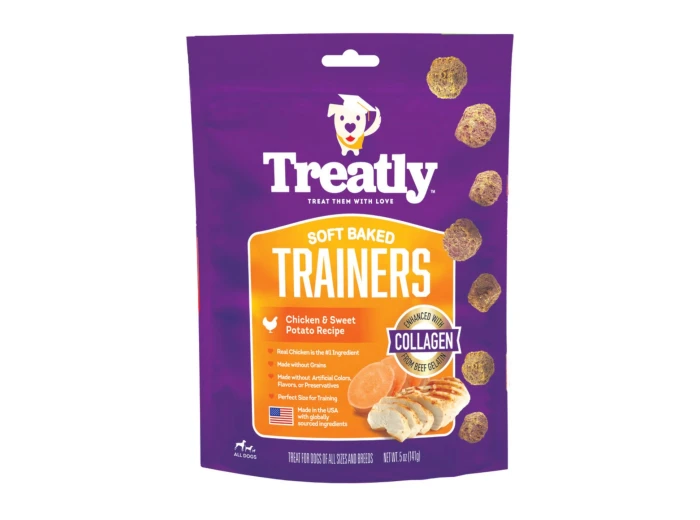 Treatly Soft Baked Trainers Dog Treats Chicken & Sweet Potato, 1ea/5oz.
