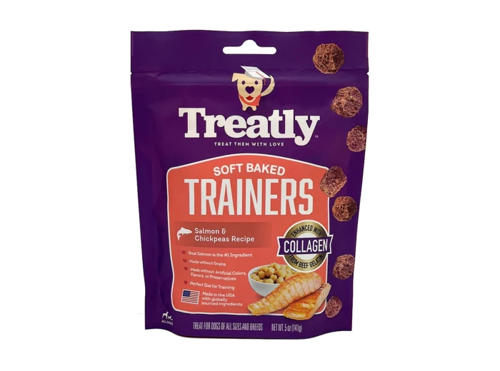 Treatly Soft Baked Trainers Dog Treats Salmon & Chickpeas, 1ea/5oz.