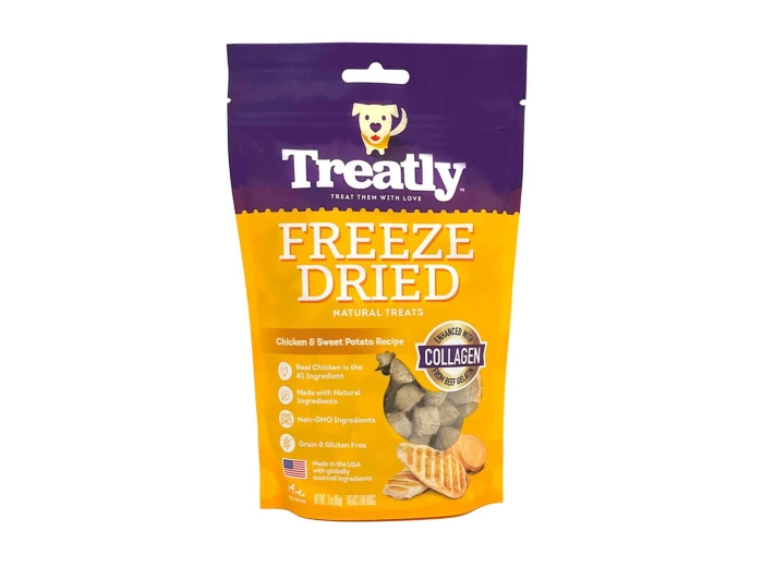 Treatly Freeze Dried Dog Treats Chicken & Sweet Potato, 1ea/3oz.