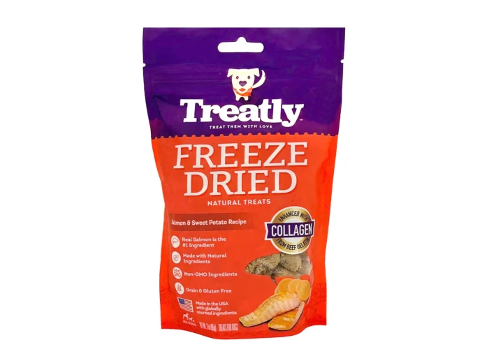 Treatly Freeze Dried Dog Treats Salmon & Sweet Potato, 1ea/3oz.