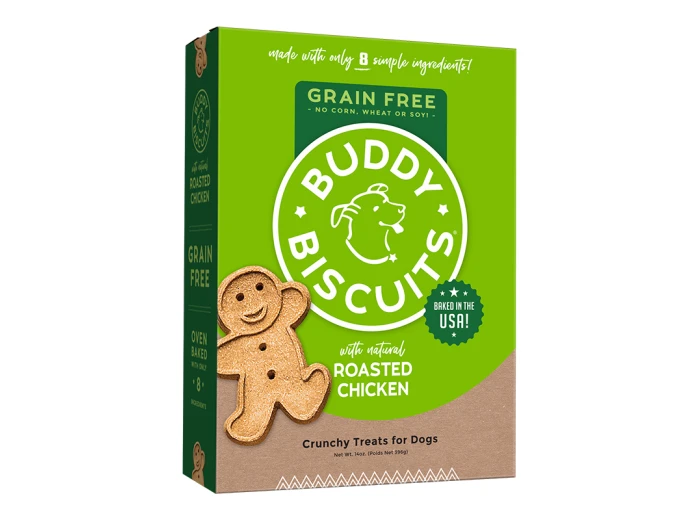 Cloud Star Grain-Free Oven Baked Buddy Biscuits With Rotisserie Chicken Dog Treats 14oz. Box