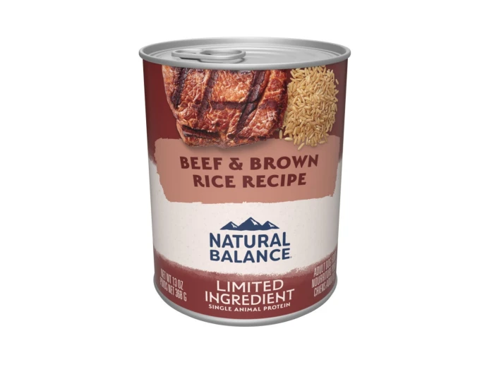 Natural Balance Pet Foods L.I.D. Wet Dog Food Beef & Brown Rice 13oz. (Case of 12)