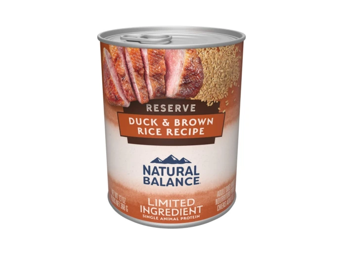 Natural Balance Pet Foods LID Reserve Canned Dog Food Duck & Brown Rice 13oz. (Case of 12)