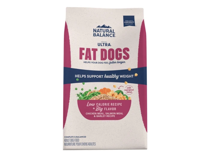 Natural Balance Pet Foods Ultra Fat Dogs Low Calorie Dry Dog Food Chicken & Salmon, 1ea/24 lb