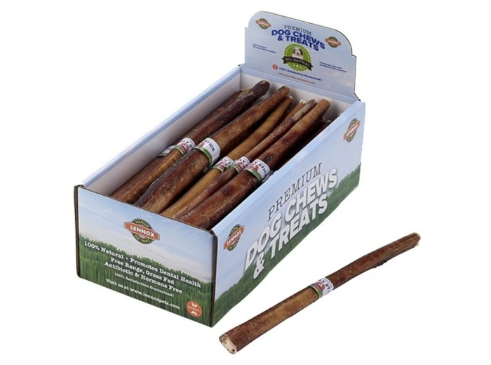 Lennox Natural Bully Stick 6" Odorfree Display Box (Case of 90)