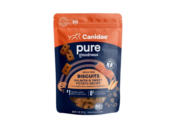 Pure Goodness Grain Free Dog Biscuits Salmon/Sweet Potato 11oz.