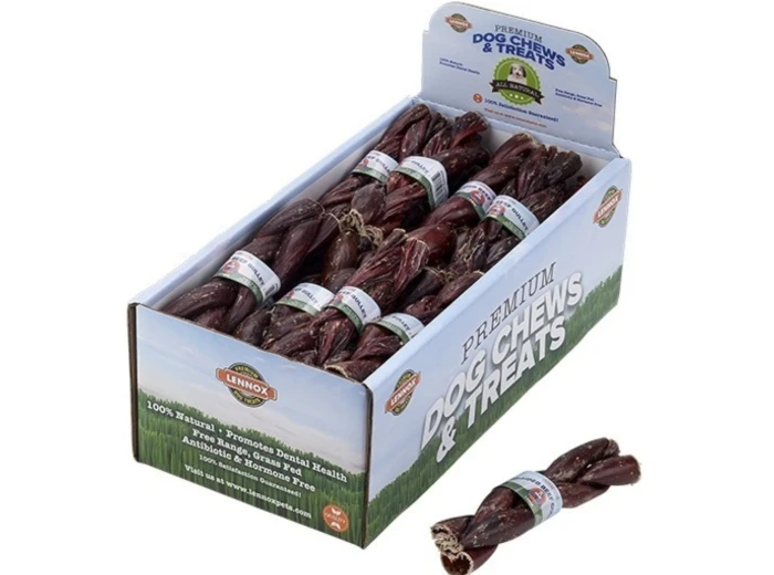 Lennox Braided Beef Gullet 6" Display Box (Case of 30)