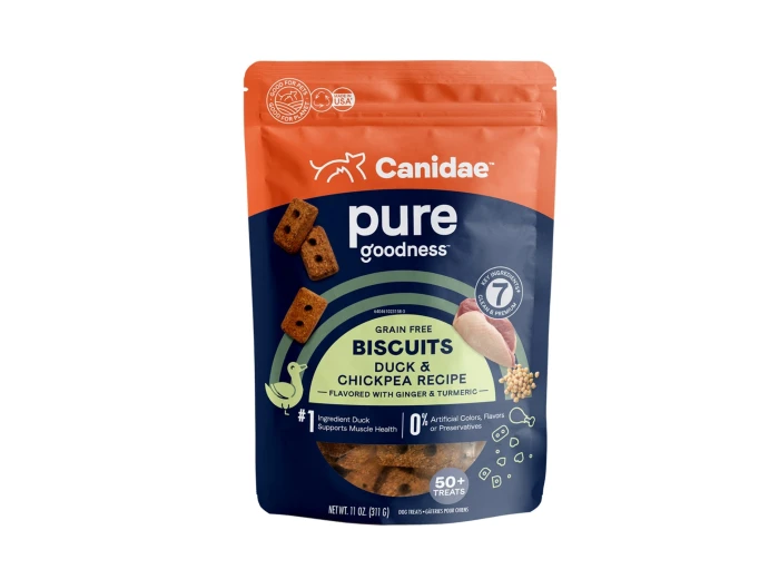 Pure Goodness Grain Free Dog Biscuits Duck/Chickpeas 11oz.