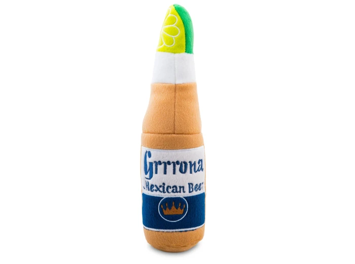 Grrrona Beer Bottle Toy Squeaker Dog Toy Small / Mini