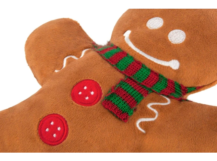 Holiday Classic Gingerbread Man - Pet Plush Toy for Dogs