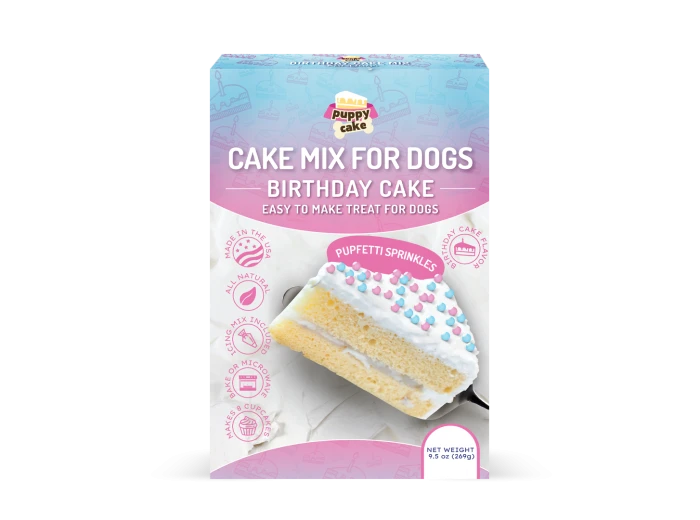 Puppy Cake - Dog Birthday Cake Mixes with Icing Banana