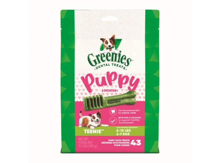 Greenies Puppy 6+ Months Dog Dental Treats Teenie, 1ea/12oz.