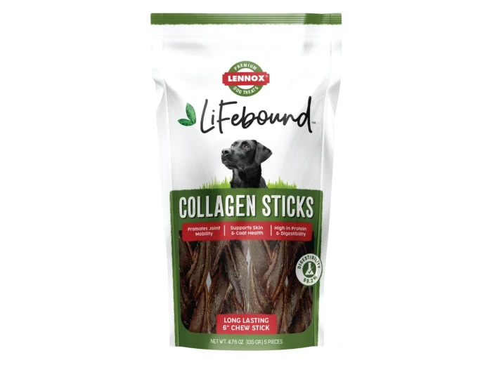 Lennox Lifebound Dog 6" 4.70oz. Collagen Sticks 5 Count