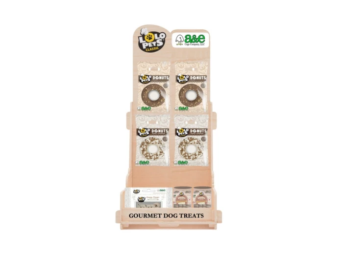 A & E Cages LoLo Pets Bakery Dog Treat Bakery Board Display 1ea/86Pc