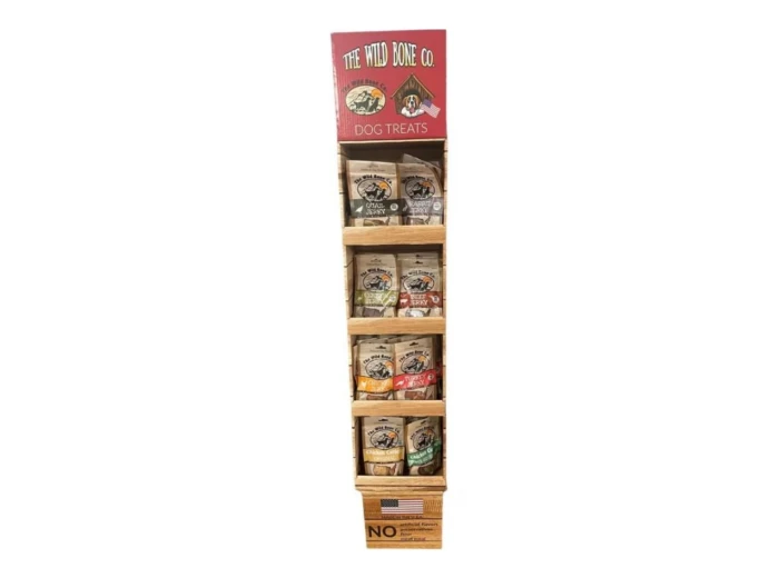 The Wild Bone Co. Jerky Treat Display Assorted 48 Pc