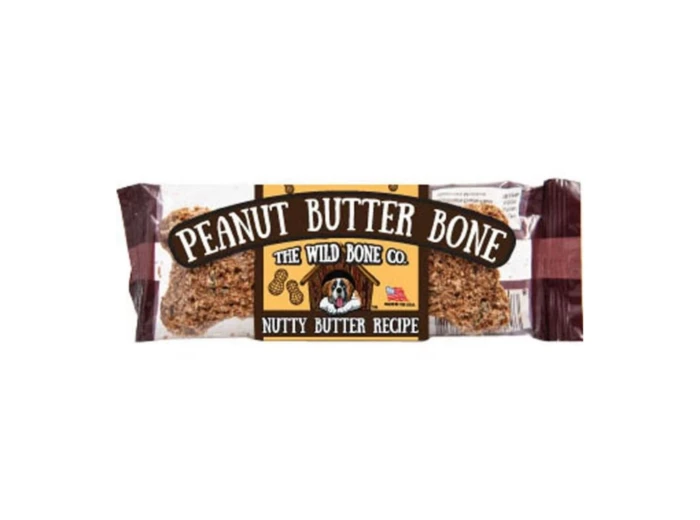 The Wild Bone Co. Jerky Style Dog Treats Display Peanut Butter 1oz.-24 Pc