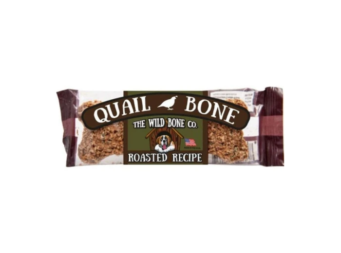 The Wild Bone Co. Jerky Style Dog Treats Display Quail 1oz.-24 Pc