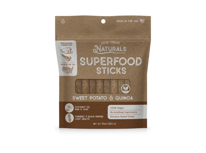 Dog Treat Naturals Dog Superfood Sticks Sweet Potato & Quinoa 10Oz
