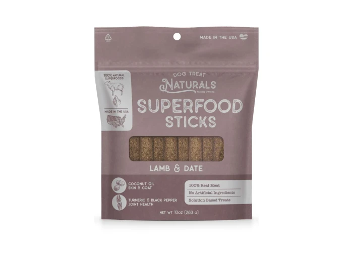 Dog Treat Naturals Dog Superfood Sticks Lamb & Date 10Oz