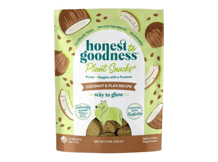 Honest To Goodness Way To Glow Skin & Coat Treats Coconut/Flax 8oz.