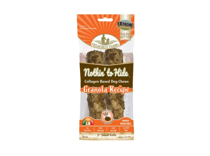Fieldcrest Farms Nothin' To Hide Roll Dog Treat Granola, 1ea/SM, 5 in