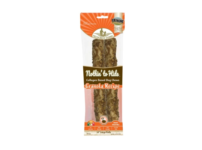 Fieldcrest Farms Nothin' To Hide Roll Dog Treat Granola, 1ea/LG, 10 in