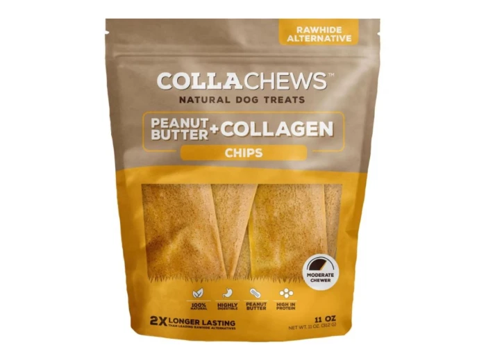 Collachews Collagen Chips Peanut Butter 11oz.