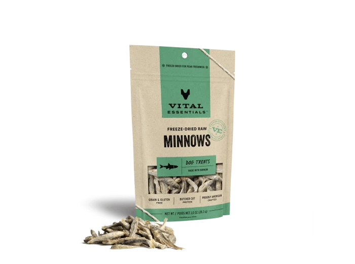 Vital Essentials Dog Freeze-Dried Treat Minnows 1oz.
