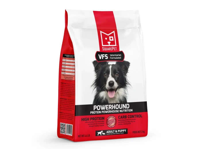 Square Pet VFS Powerhound Dog 4.4Lb Red Meat