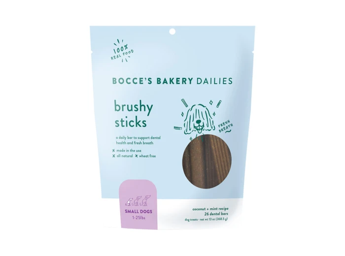 Bocces Dog Brushy Sticks Small 13oz.