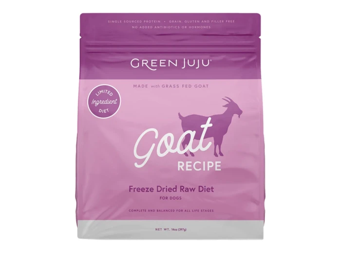 Green Juju Dog Freeze-Dried Raw Goat 14oz.