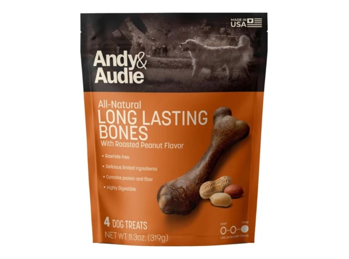 Andy & Audie Alternative Bone Chews For Dogs Nut Medium-4 Count 11.3oz.