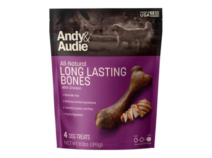 Andy & Audie Alternative Bone Chews For Dogs Medium-4 Count 11.3oz.