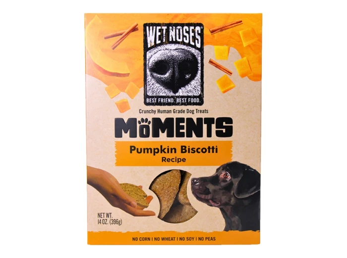 Wet Noses Dog Moments Pumpkin Biscotti 14oz.