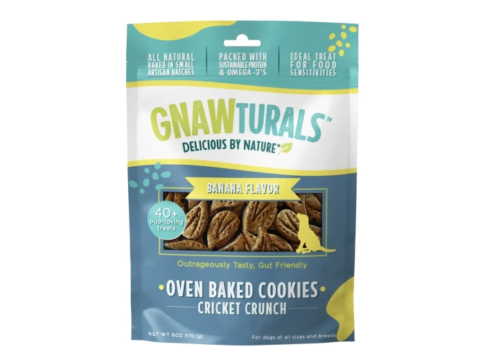 Gnawturals Oven Baked Cookies Cricket Crunch Peanut Butter 6oz. 40 Count