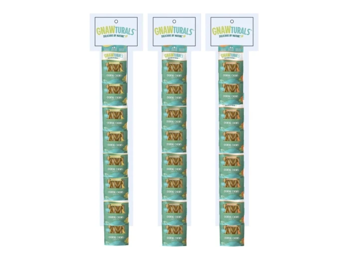 Gnawturals Dental Chews Twisted Stick Clipstrip Medium 24 Count