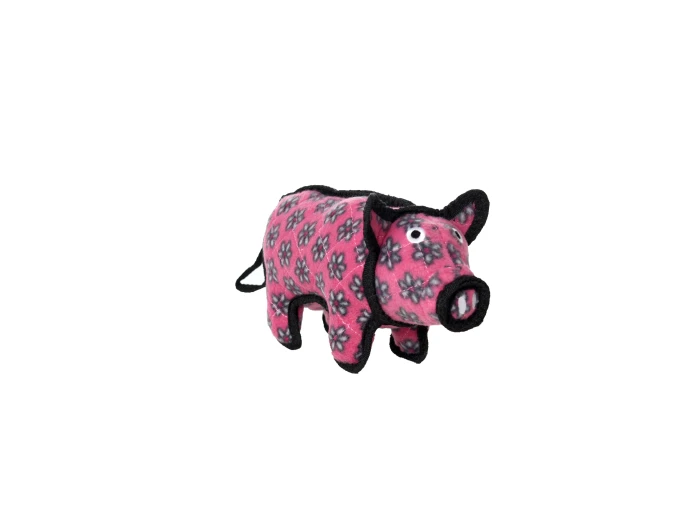 Tuffy Jr Barnyard Pig, Durable, Tough, Squeaky Dog Toy