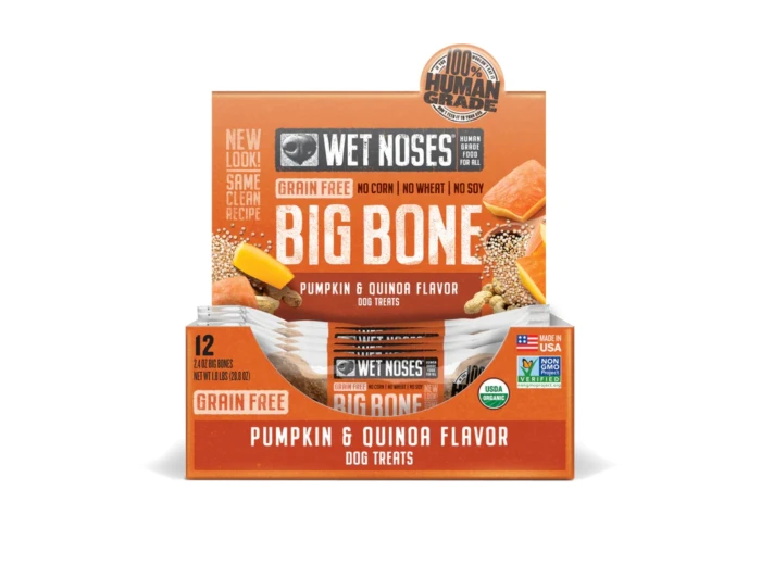 Wet Noses Dog Grain Free Pumpkin Quinoa Big Bones 2oz. (Case of 12)