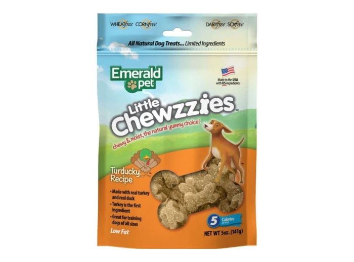 Emerald Pet Little Chewzzies Dog Treats Turducky 5oz.