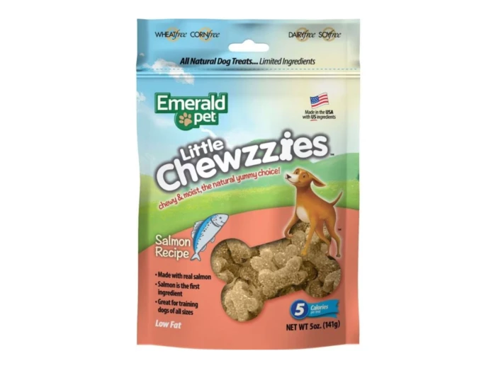Emerald Pet Little Chewzzies Dog Treats Salmon 5oz.