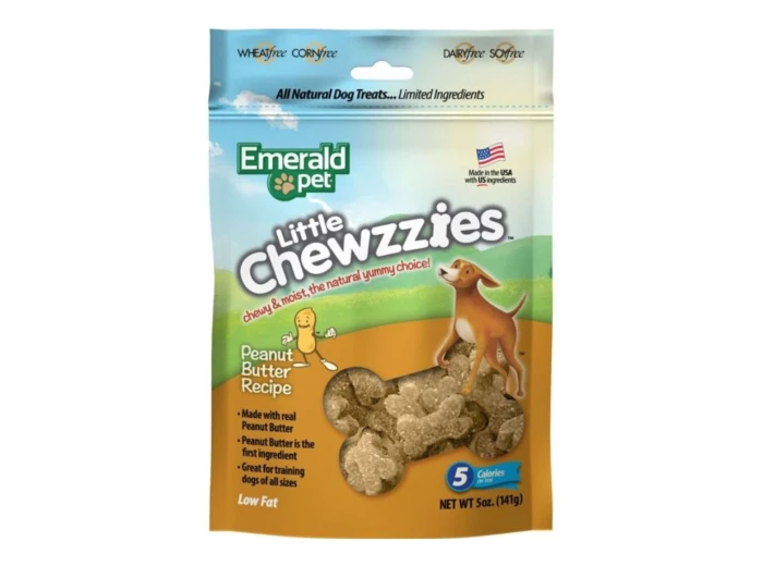 Emerald Pet Little Chewzzies Dog Treats Peanut Butter 5oz.