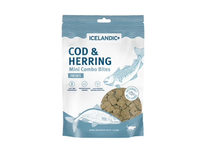 Icelandic Cat Mini COD & Herring Combo Bites 1.7oz.