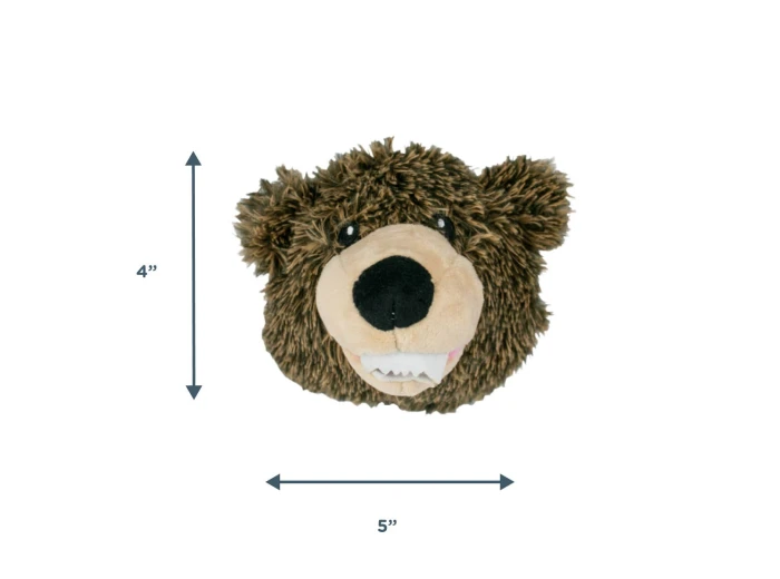 2-in-1 Grizzly Fetch Ball Dog Toy