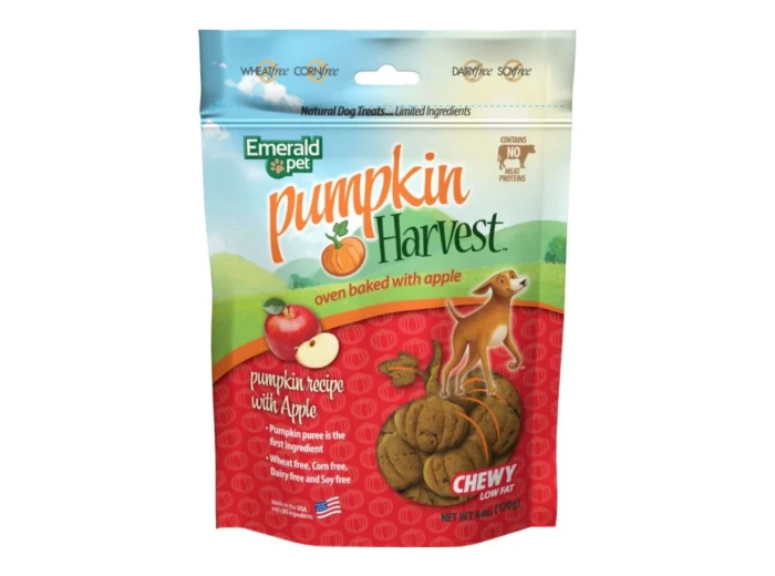 Emerald Pet Pumpkin Harvest Chewy Dog Treats Pumpkin/Apple