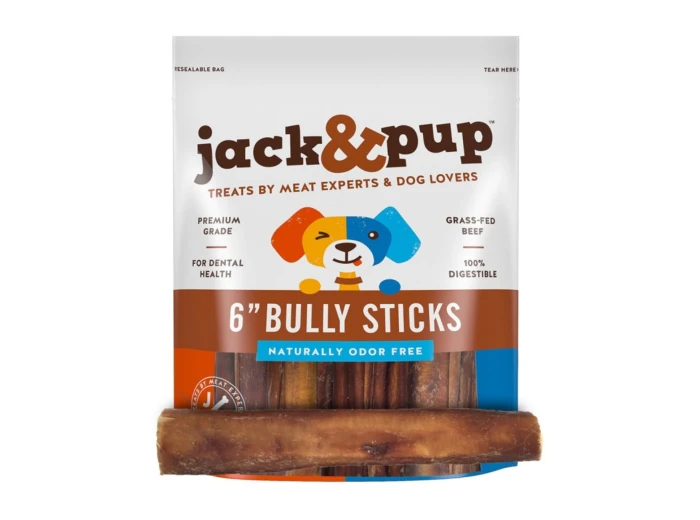 Jack & Pup Bully Stick 6" 5 Count