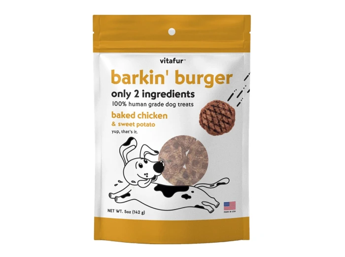 Vitafur Barkin Burger Dog 5oz. Baked Chicken Sweet Potato