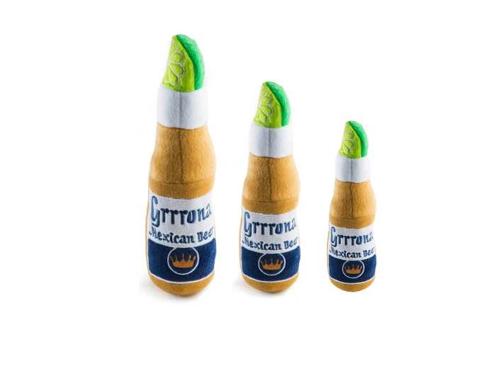 Grrrona Beer Bottle Toy Squeaker Dog Toy Small / Mini