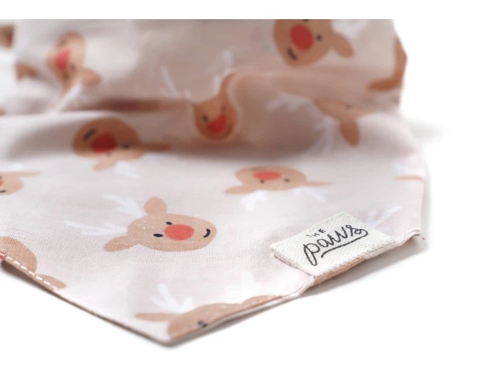 Rudolph Christmas Dog Bandana XL