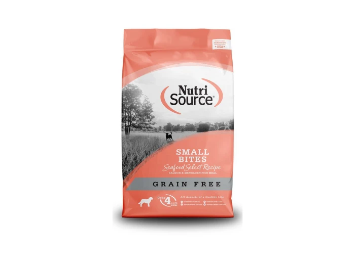 Nutrisource Dog Grain Free Small Bites Seafood Select Salmon 5Lb