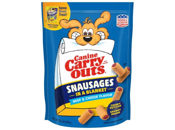 Canine Carry Outs Snausages in a Blanket Dog Treats Beef & Cheese 1ea/22.5 oz